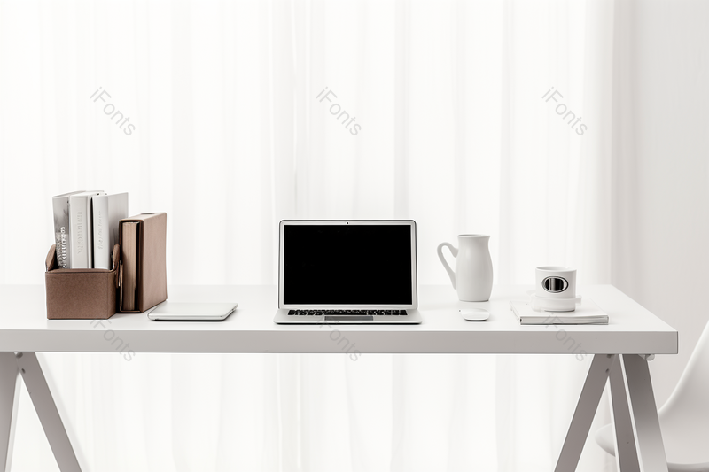 白色居家创意学习办公和桌面咖啡场景,高清,摄影图,摄影图片,图片大全,摄影图免费下载